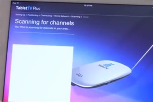 Tablet TV Plus Scanning For TV Channels