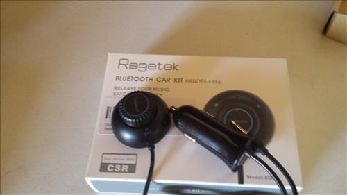 Review Regetek Bluetooth 4.0 Hands-free Car Kit Music Audio Receiver Speakerphone