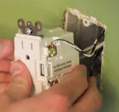 Push USB Power Outlet Back into the Wall