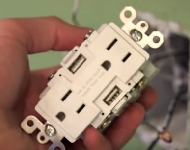 Wireing for USB Wall Outlet Upgrade