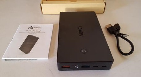 Review AUKEY 20000mAh Portable Charger with Quick Charge 3.0 ALL