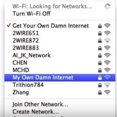 Funny Cool Wifi Names