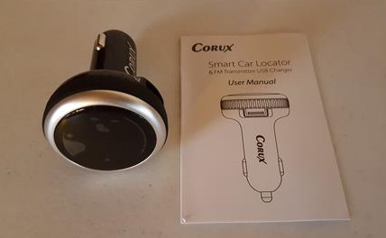 Corux Smart 3 in 1 Bluetooth FM Transmitter with Car Locator O2