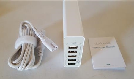 dodocool USB Charger 5 Ports Desktop Charging Station All