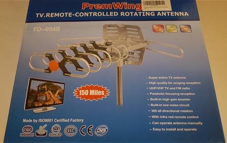 Review PremWing Digital 1080P HDTV Outdoor Amplified Antenna, 150 Miles Range