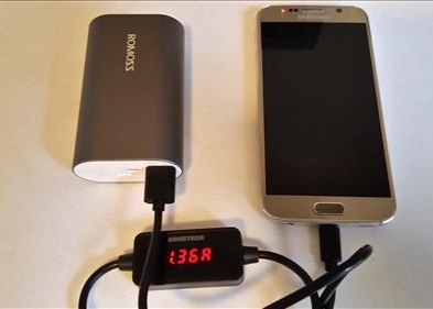 ROMOSS A10 Compact 10000mAh USB Power Bank Portable Charger Amp Test