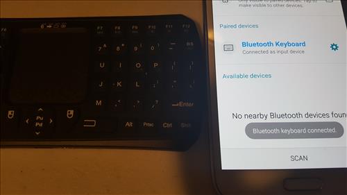 Review Mini Bluetooth Keyboard with Touchpad Remote Control Pair