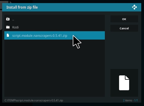 How To Install Kodi NAN Scrappers Dependency pic 2