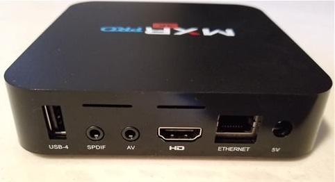 Review MXR PRO 4K TV Box RK3328 4GB RAM Android 7.1 Back