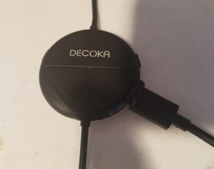 Review Decoka DK100 Active Noise Canceling Earphones Buttons