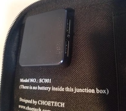 Review CHOETECH 19W Solar Panel Charger Case USB Ports