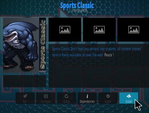 Image result for Sports Classic on Kodi?