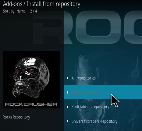 Cómo instalar la actualización de Kodi Recaps Step 15 del complemento AllSportz de Strike