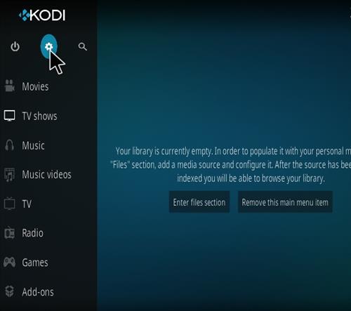 Cómo instalar el complemento Kodi 18 Leia Paso 1