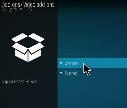 Steps To Install Overeasy Kodi Addon Step 17