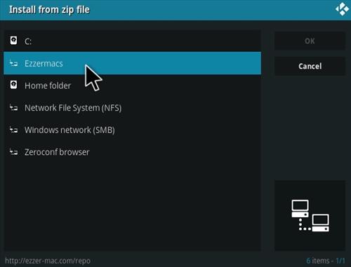 Cómo instalar el complemento Athena Kodi Paso 11