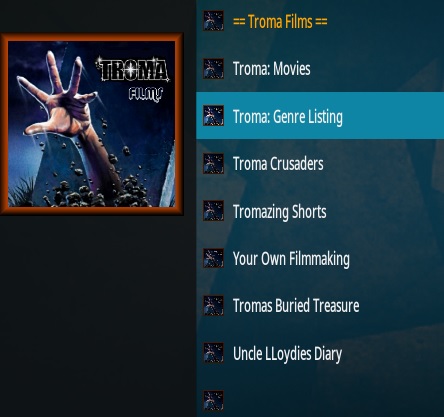 How To Install Troma Films Kodi Addon Overview