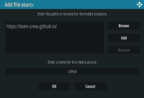 Cómo instalar Crew Kodi Addon Update Paso 7