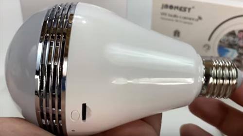 light bulb with camera and microphone