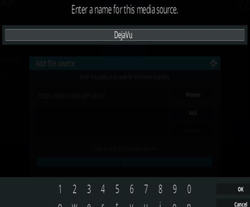 Cómo instalar Daja Vu Kodi Addon New URL Paso 6