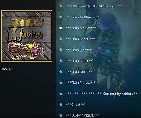 Cómo instalar el complemento Mad Titan Kodi