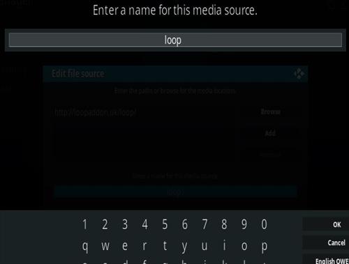Cómo instalar el complemento Loop Kodi Paso 6