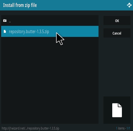 How To Install Kodi Butters Repo Step 12