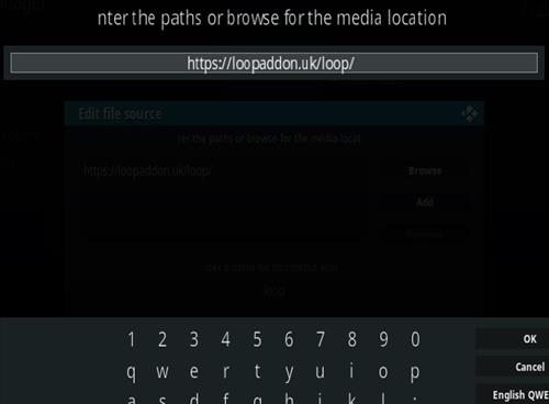 Cómo instalar el complemento Loop Kodi Sports Paso 5