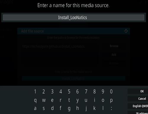 Cómo instalar el complemento de Kodi LooNatics 3000 Paso 6