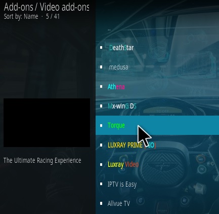 Cómo instalar el complemento Torque Kodi 2020 Paso 17