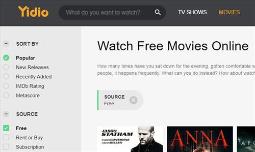 Best Free Online Movie and TV Streaming Websites Yido Overview 2