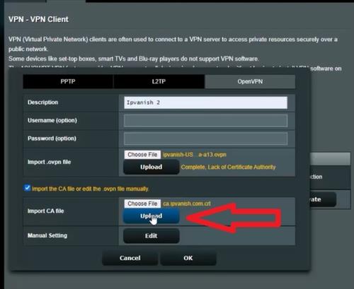 How To Setup and Configure an Asus Router as a VPN Step 19