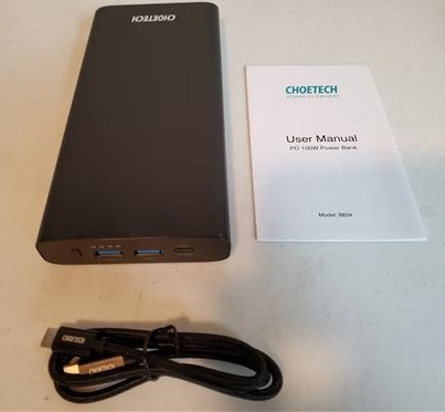 Review CHOETECH USB Type-C 26800mAh Portable Charger Power Bank All