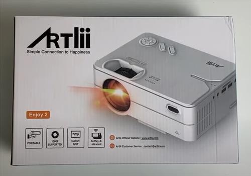 Review ARTLII Enjoy 2 LED 720p Video Projector with WiFi Bluetooth