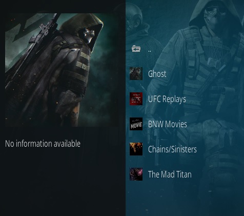 Cómo instalar Ghost Kodi Addon 2021 Descripción general