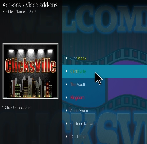Cómo instalar ClickSville Kodi Addon Nueva actualización Paso 17