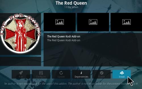 Cómo instalar el complemento Red Queen Kodi 2021 Paso 18