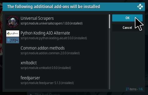 Cómo instalar el complemento Red Queen Kodi 2021 Paso 19