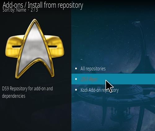 Cómo instalar DS9 Kodi 2021 Addon Paso 15