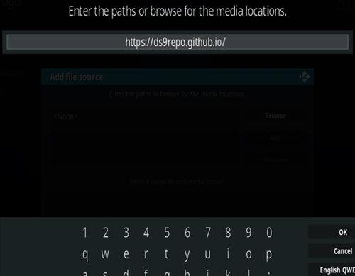 Cómo instalar el complemento DS9 Kodi 2021 Paso 5