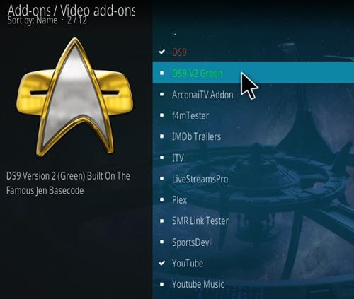 Cómo instalar DS9 V2 Green Kodi Addon Paso 17