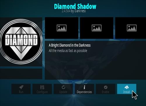 Cómo instalar la nueva URL del complemento Diamond Kodi Paso 19