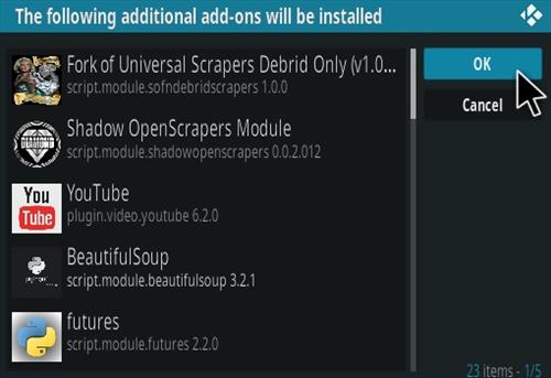 Cómo instalar la nueva URL del complemento Diamond Kodi Paso 20