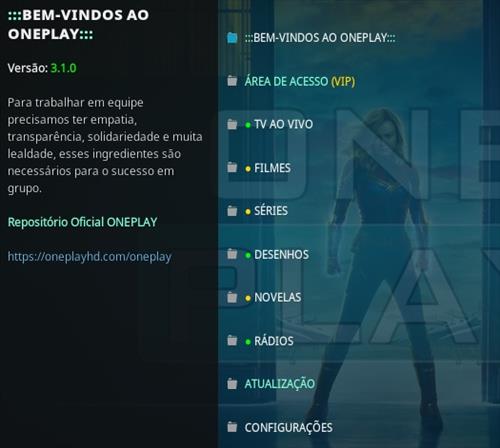 Cómo instalar One Play Kodi Addon Descripción general en portugués