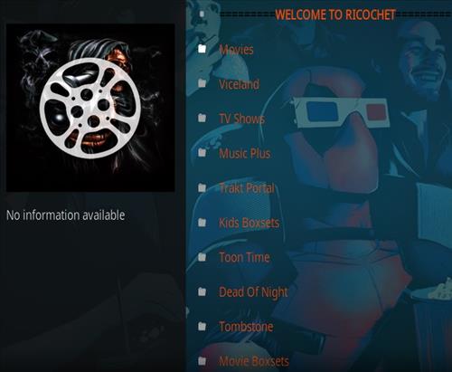 Cómo instalar la vista previa del complemento Ricochet Kodi