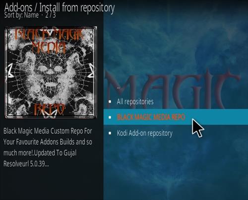 Cómo instalar el complemento Ricochet Kodi Paso 15