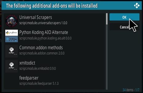 Cómo instalar el complemento Ricochet Kodi Paso 19