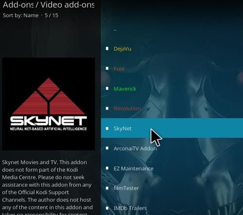 Cómo instalar SkyNet Kodi Addon 2021 Paso 17