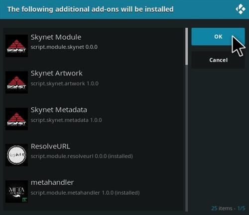 Cómo instalar SkyNet Kodi Addon 2021 Paso 19