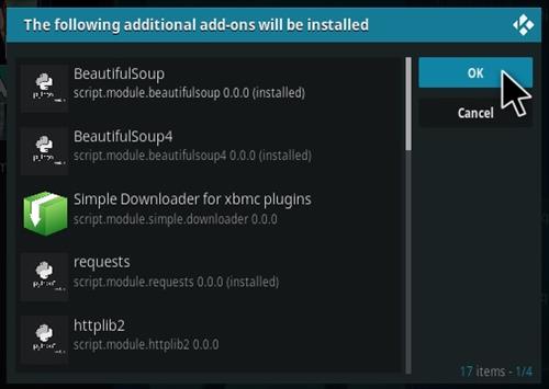 Cómo instalar Vikings Kodi repo Paso 19